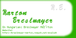 marton breslmayer business card